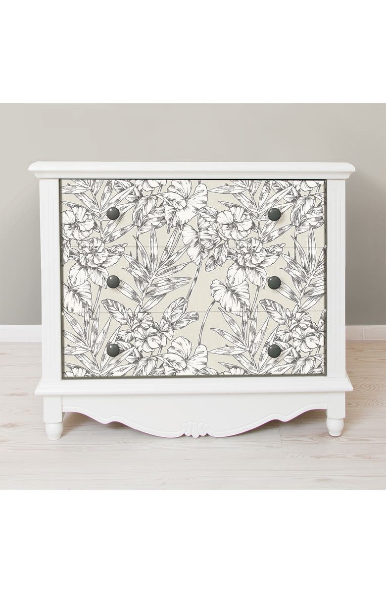 Wallpops Grey Cayman Peel & Stick Wallpaper, Alternate, color, Neutral