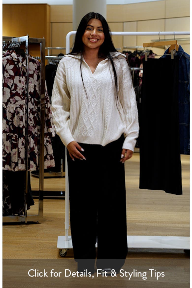 Splendid Stassi Cable Polo Sweater (Women) | Nordstromrack