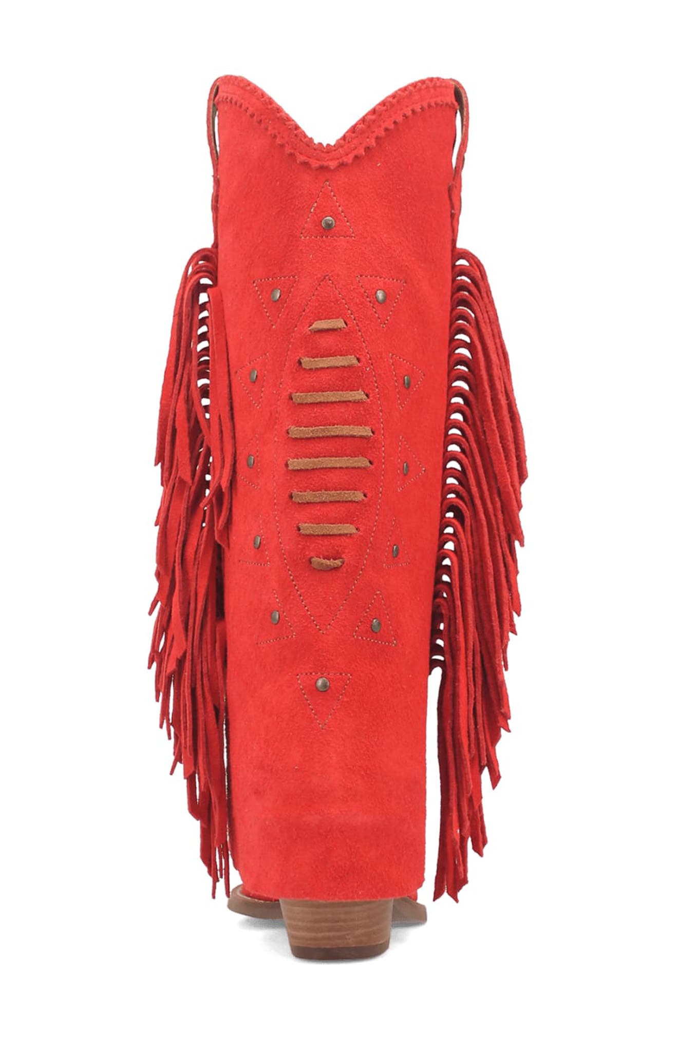 Dingo Spirit Trail Knee High Western Boot, Alternate, color, Red