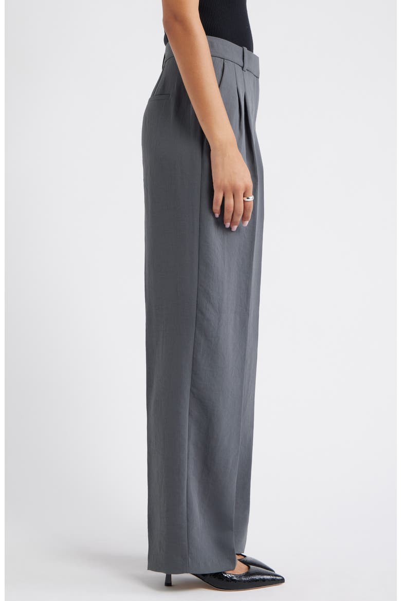 Curator Crepe Trousers, Alternate, color, GREY MAGNET
