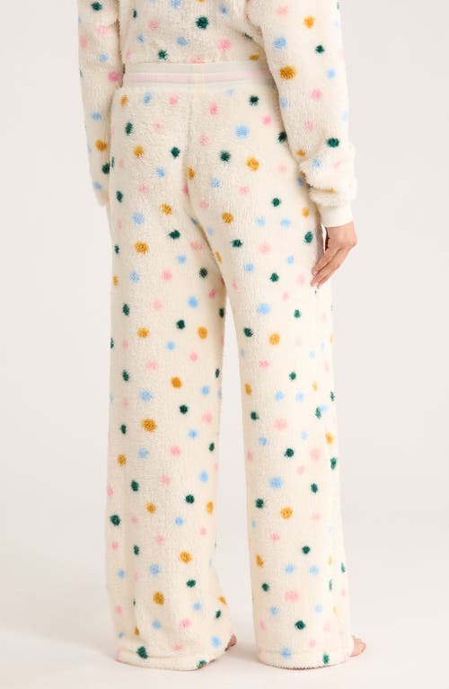 Honeydew Ice Breaker Fair Isle Faux Fur Pajama Pants In Multi
