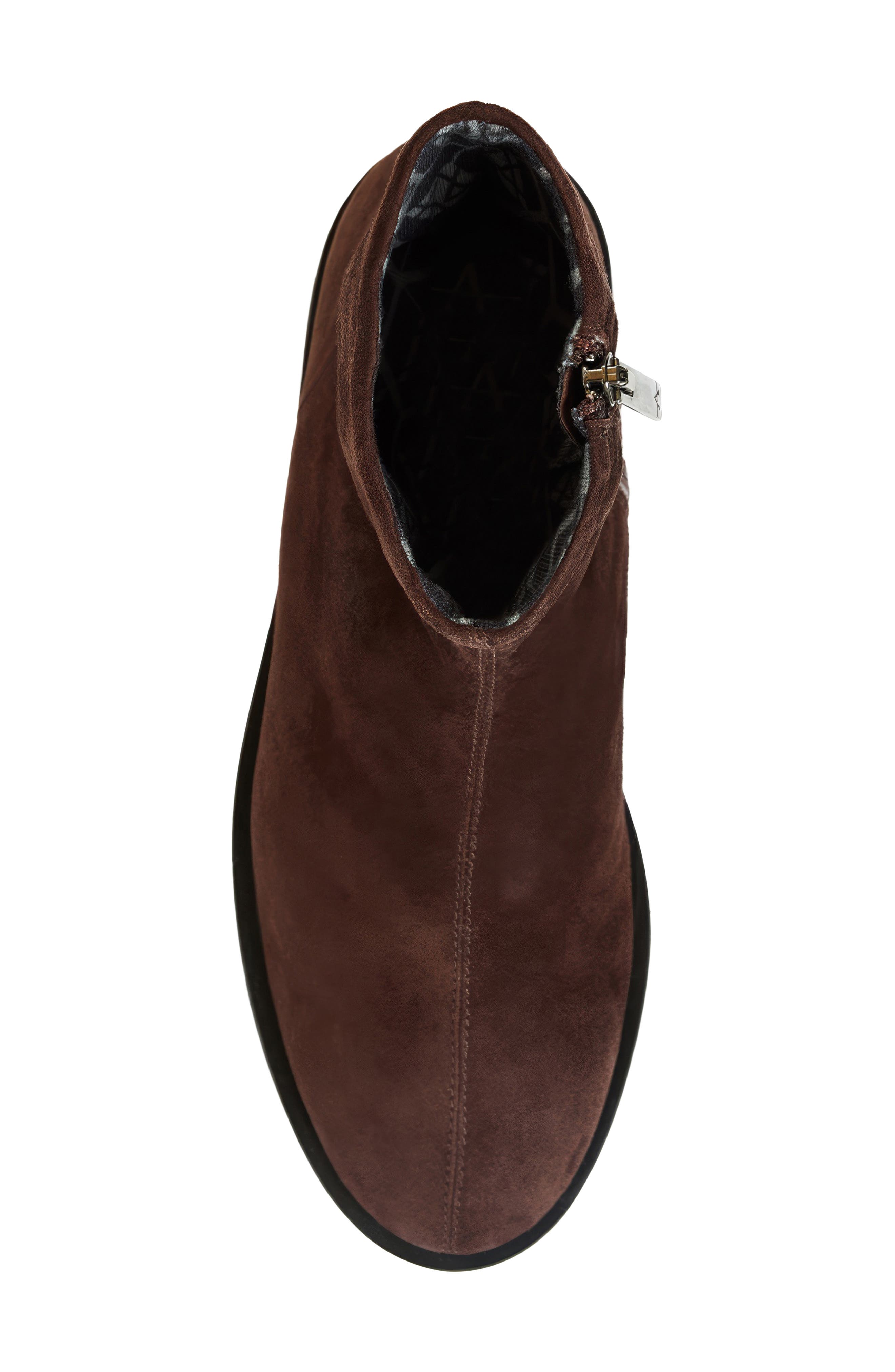 Louisa Leather Bootie, Alternate, color, ESPRESSO SUEDE