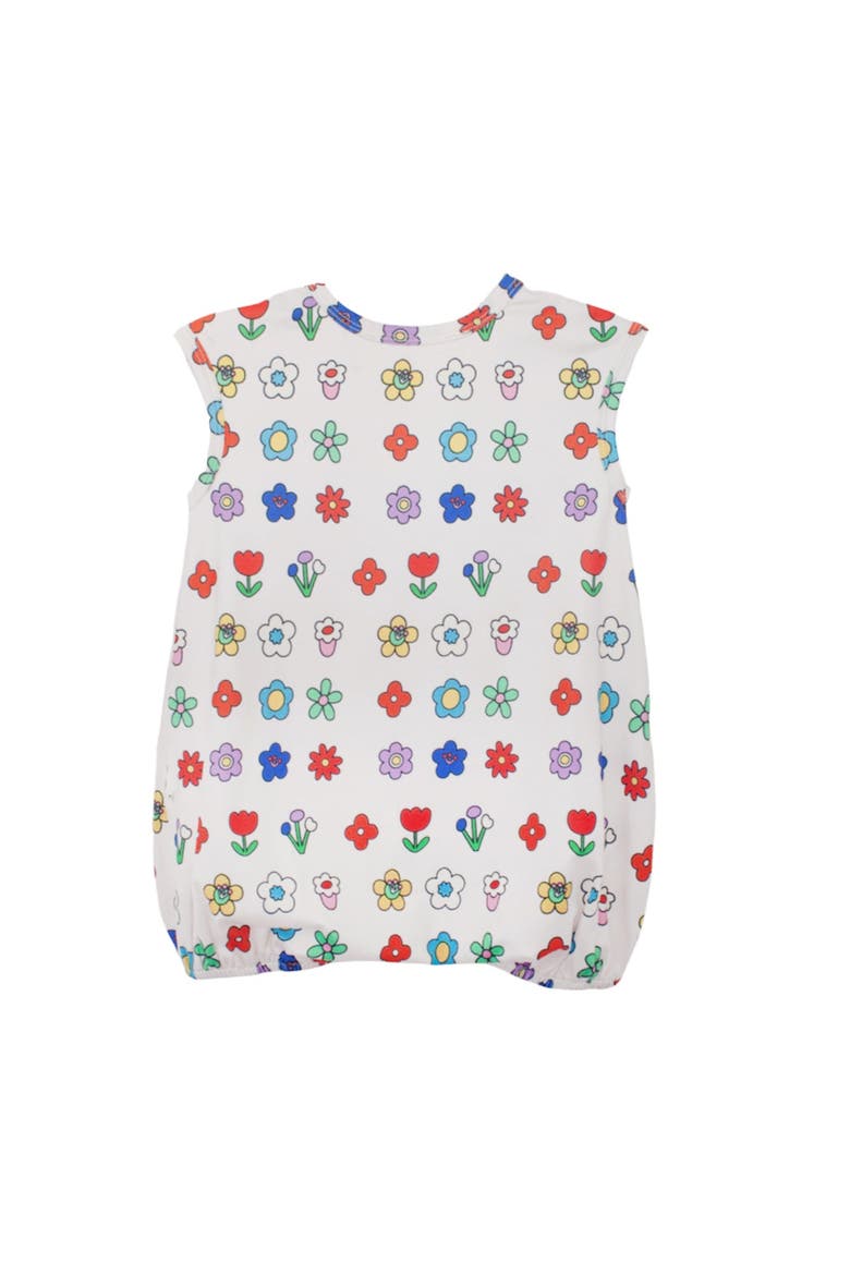 Little Garden Parade Cap Sleeve Romper, Alternate, color, Ivory