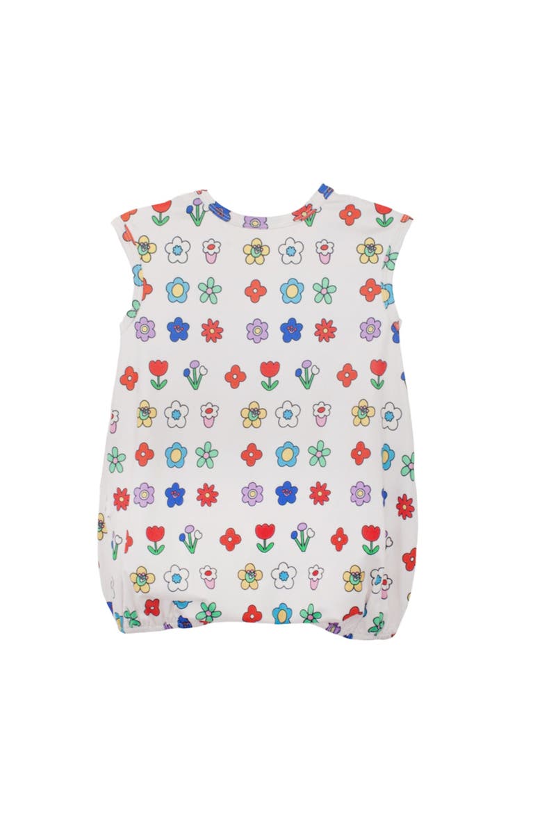 Mabel + Honey Little Garden Parade Cap Sleeve Romper, Alternate, color, Ivory