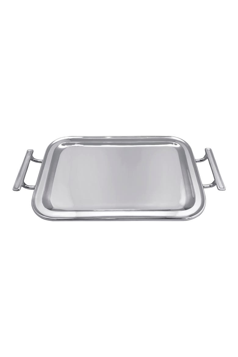 Signature Service Tray, Main, color, SILVER