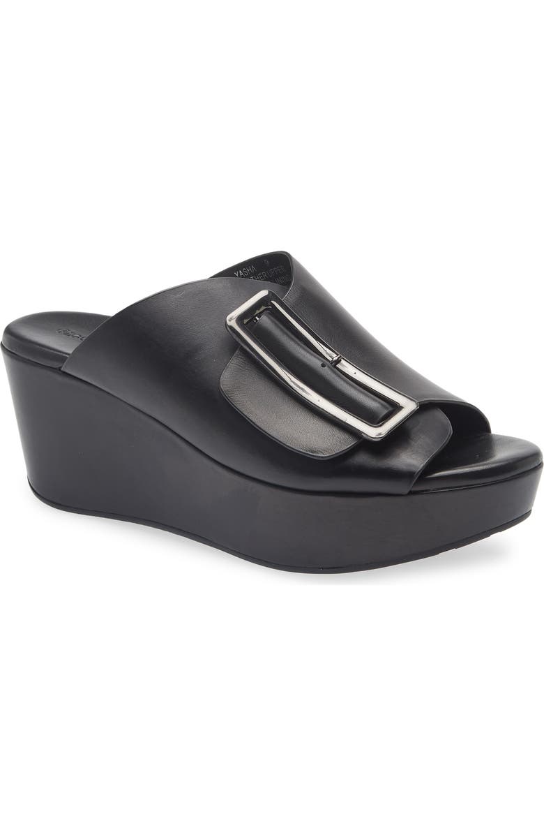 Chocolat Blu Yasha Platform Wedge Sandal, Main, color, Black Leather