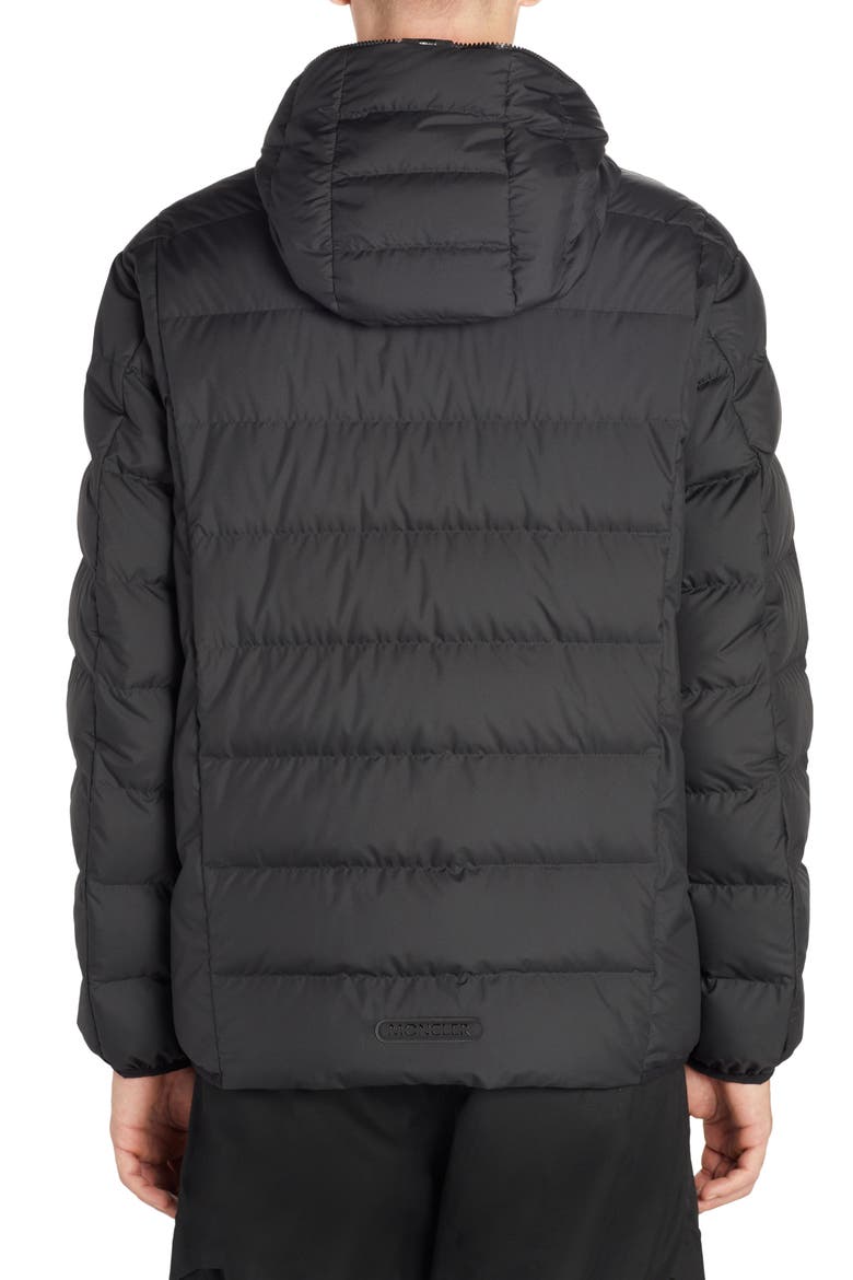 Hadar Quilted Down Jacket, Alternate, color, BLACK