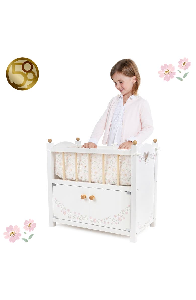 509 Crew Little Flora 2 in 1 Wooden Doll Cabinet Bed, Alternate, color, 