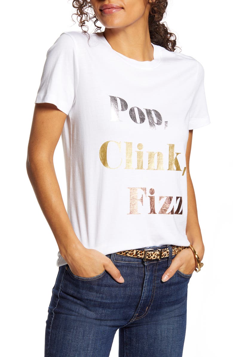 1901 Pop Clink Fizz Graphic Cotton Blend Tee, Main, color, 