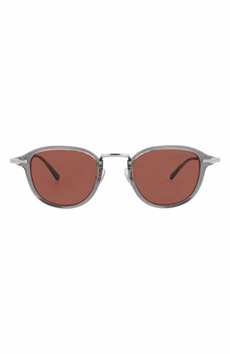 Montblanc 48mm Round Sunglasses