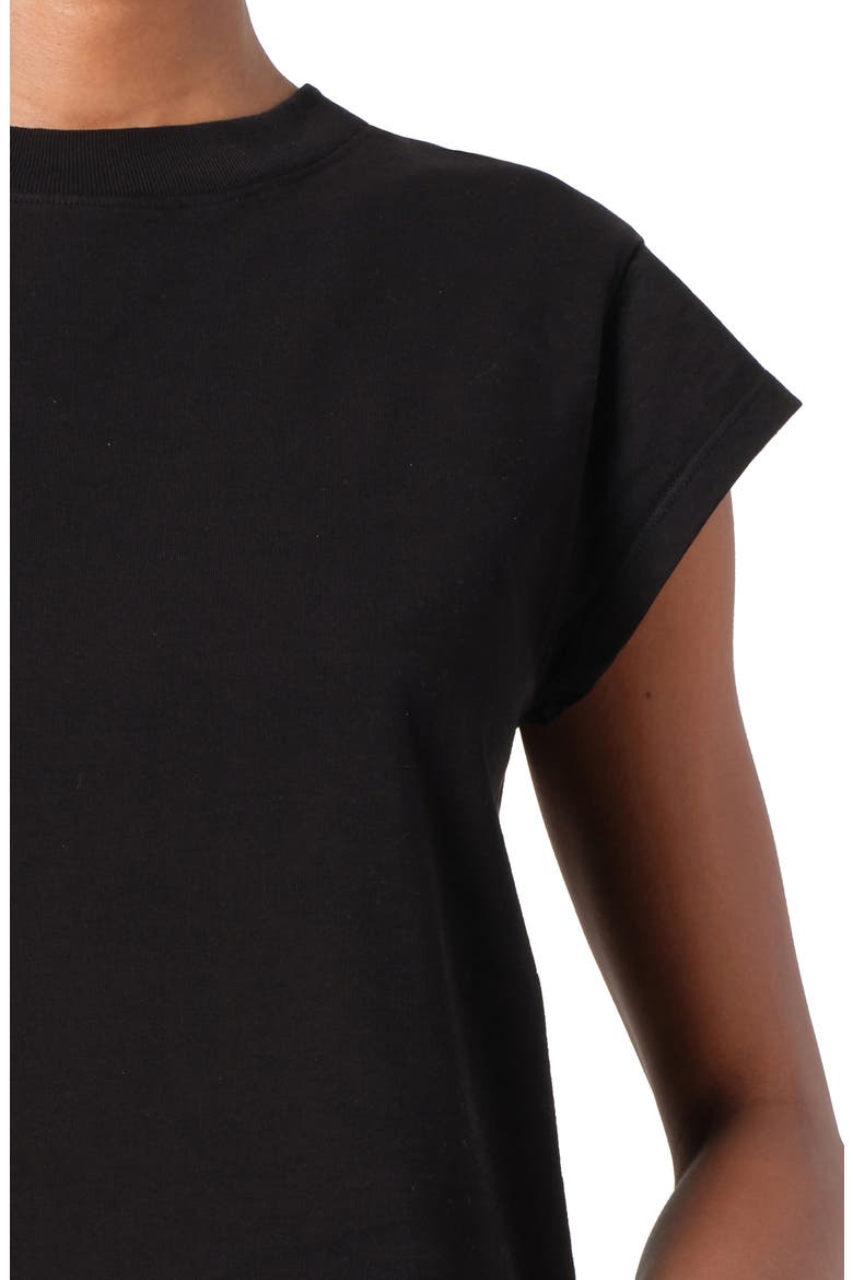 Bryce Cap Sleeve T-Shirt, Alternate, color, BLACK