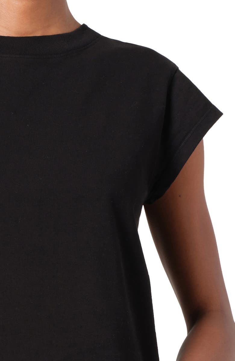 AGOLDE Bryce Cap Sleeve T-Shirt, Alternate, color, Black