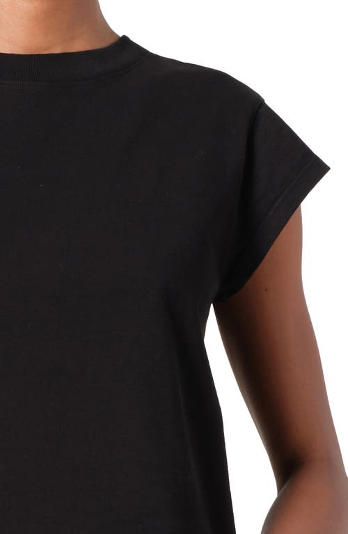 Agolde Bryce Cap Sleeve Tee In Black