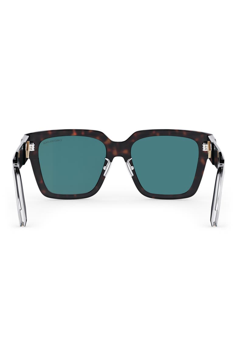 CD Diamond S3F 55mm Square Sunglasses, Alternate, color, HAVANA/ OTHER / BLUE