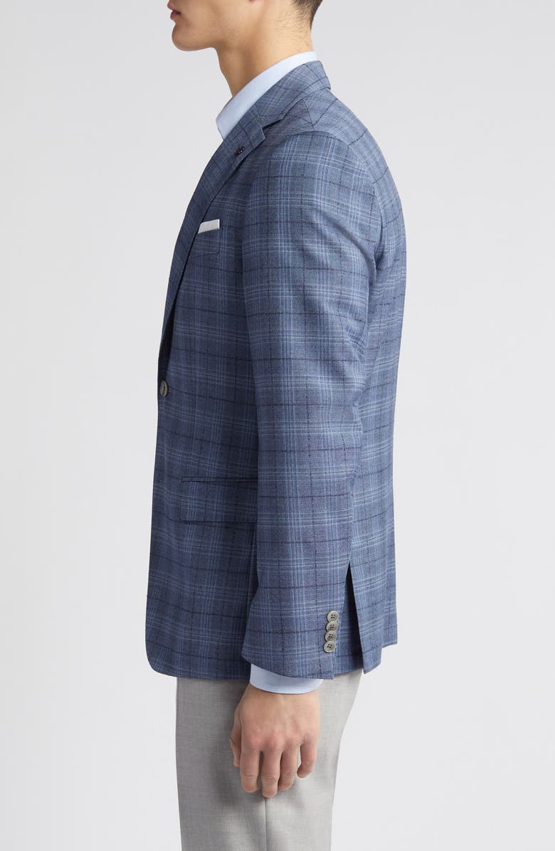 BOSS Hutson Plaid Wool Sport Coat, Alternate, color,