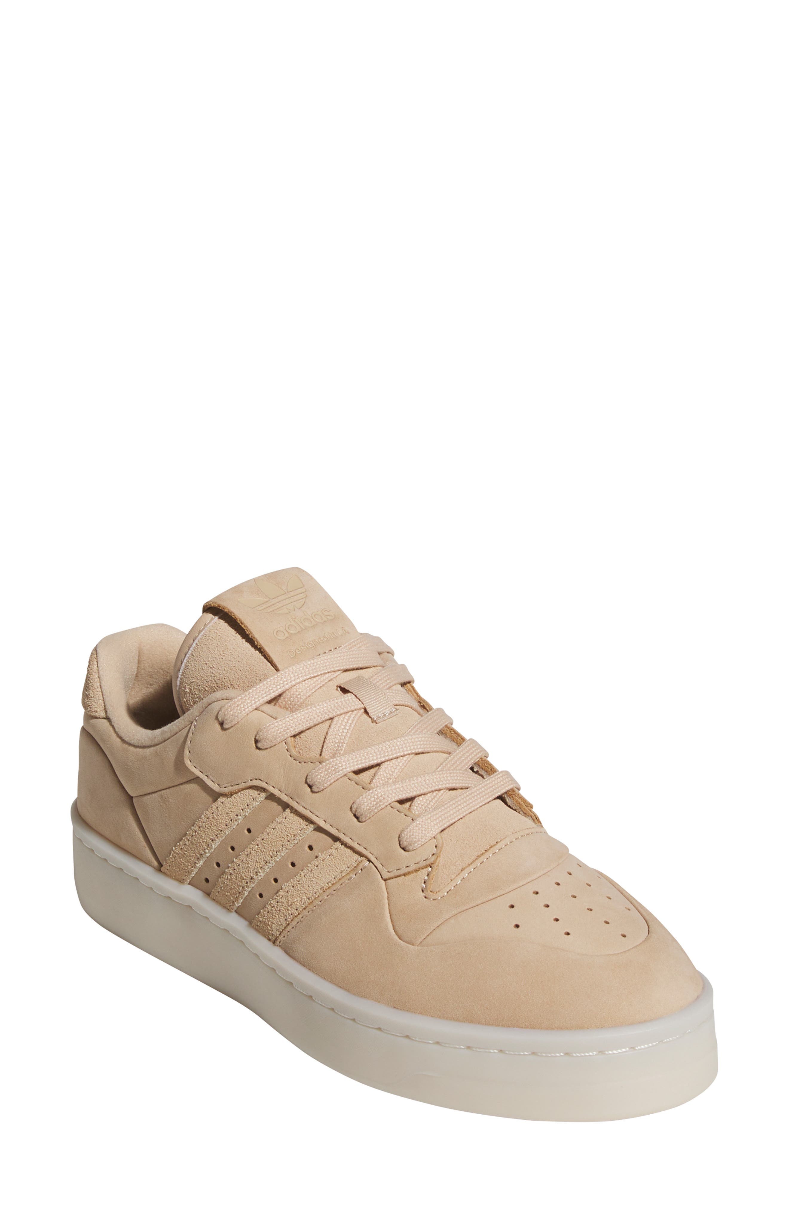 adidas Rivalry Lux Low Top Basketball Sneaker, Main, color, Beige/ Beige/ Cream White