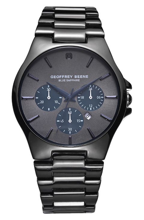 Blue Sapphire Chronograph Bracelet Watch, 42mm