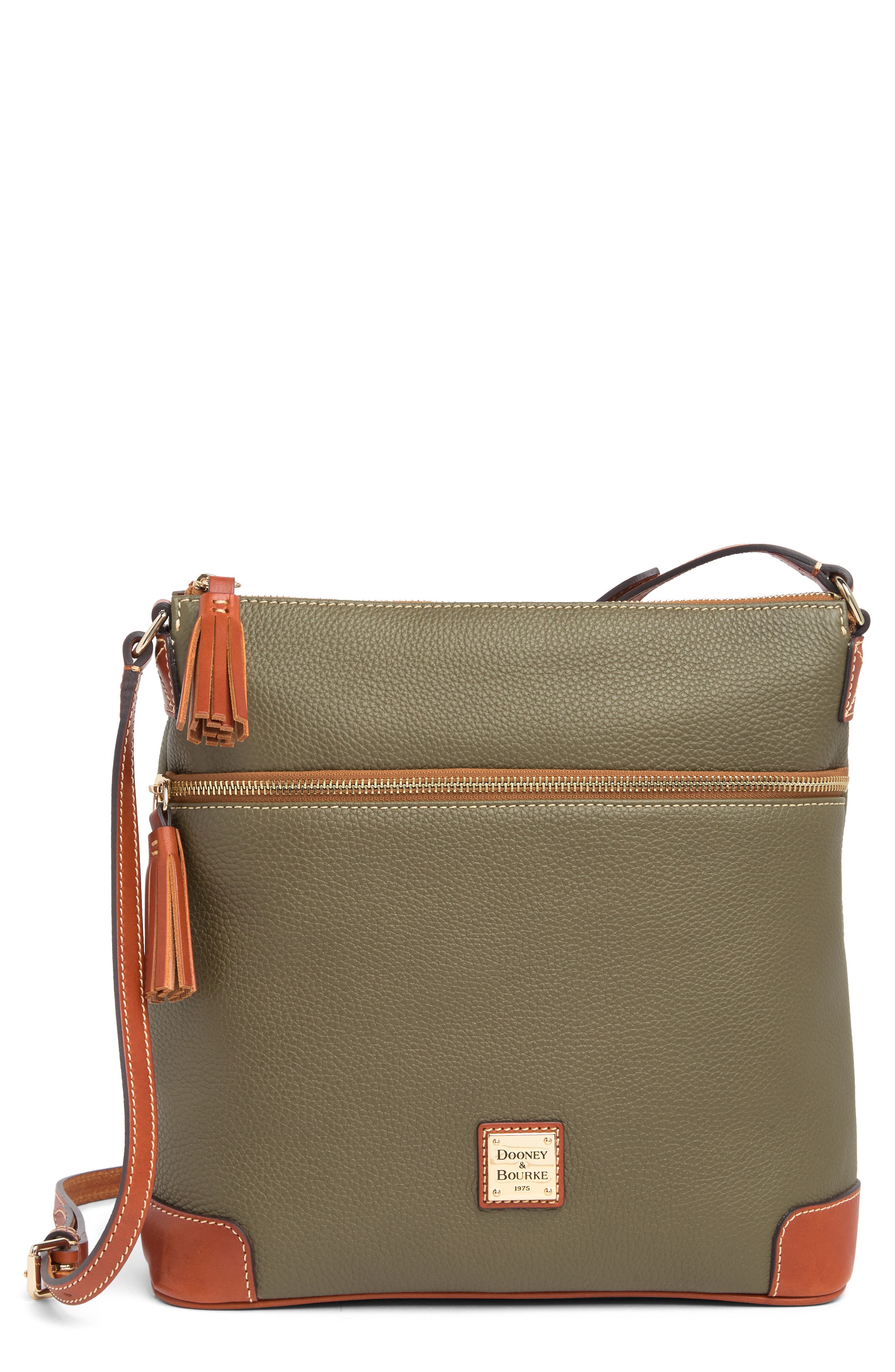 Dooney & Bourke Tassel Crossbody Bag, Main, color, 