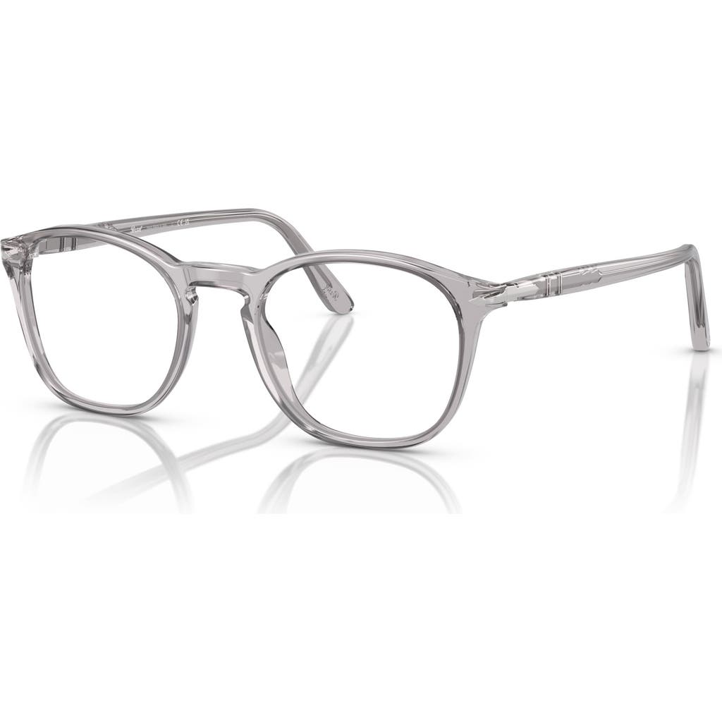 Persol 50mm Square Optical Glasses In Gray