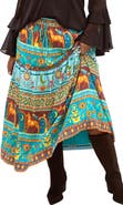 City Chic Paradiso Print Maxi Skirt
