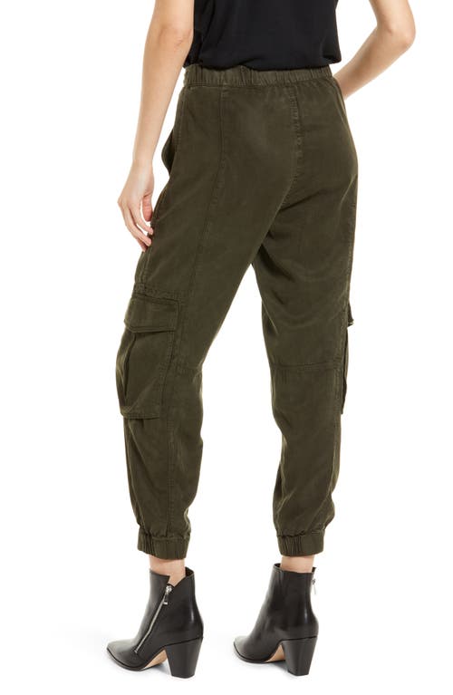 Allsaints Frieda Cargo Joggers In Green