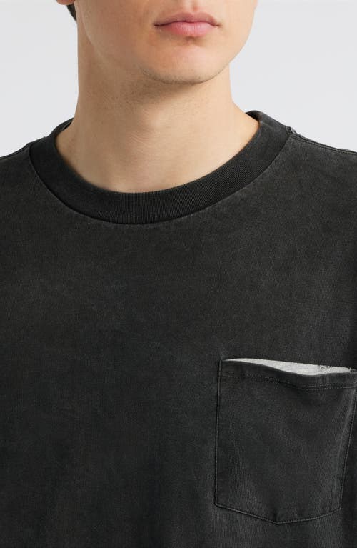 Rag & Bone Deacon Overprinted Cotton T-shirt In Black