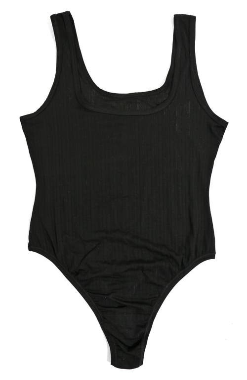 HANKY PANKY HANKY PANKY MELLOWLUXE™ SQUARE NECK THONG BODYSUIT 