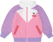 Huxbaby Retro Cherry Spliced Windbreaker