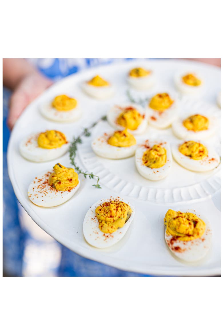 Pietri Serena Deviled Egg Tray, Alternate, color, WHITE