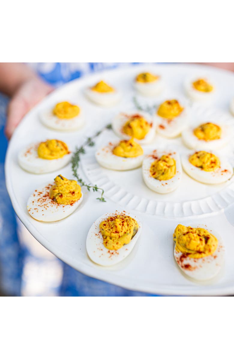 VIETRI Pietri Serena Deviled Egg Tray, Alternate, color, White