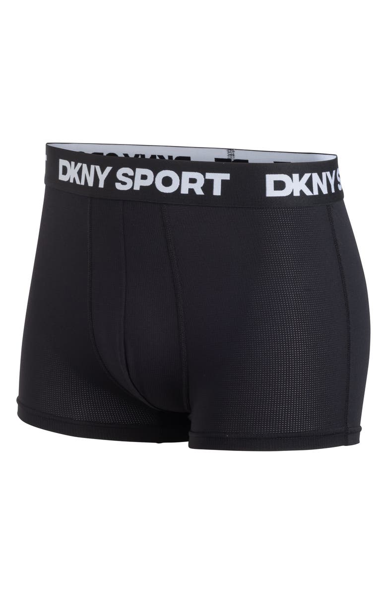 DKNY Pack of 4 Assorted Trunks, Alternate, color, Black/ Charcoal/ Grey/ Black