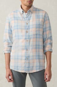 Faherty Breeze Linen Blend Button-Down Shirt