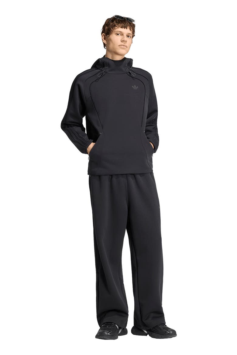 Spacer Open Hem Sweatpants, Alternate, color, BLACK