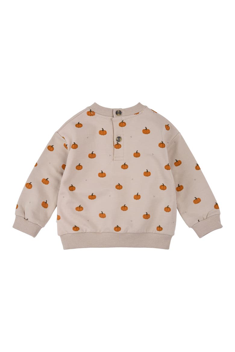 Kids' Pumpkin Print Sweatshirt & Joggers Set, Alternate, color, SAND