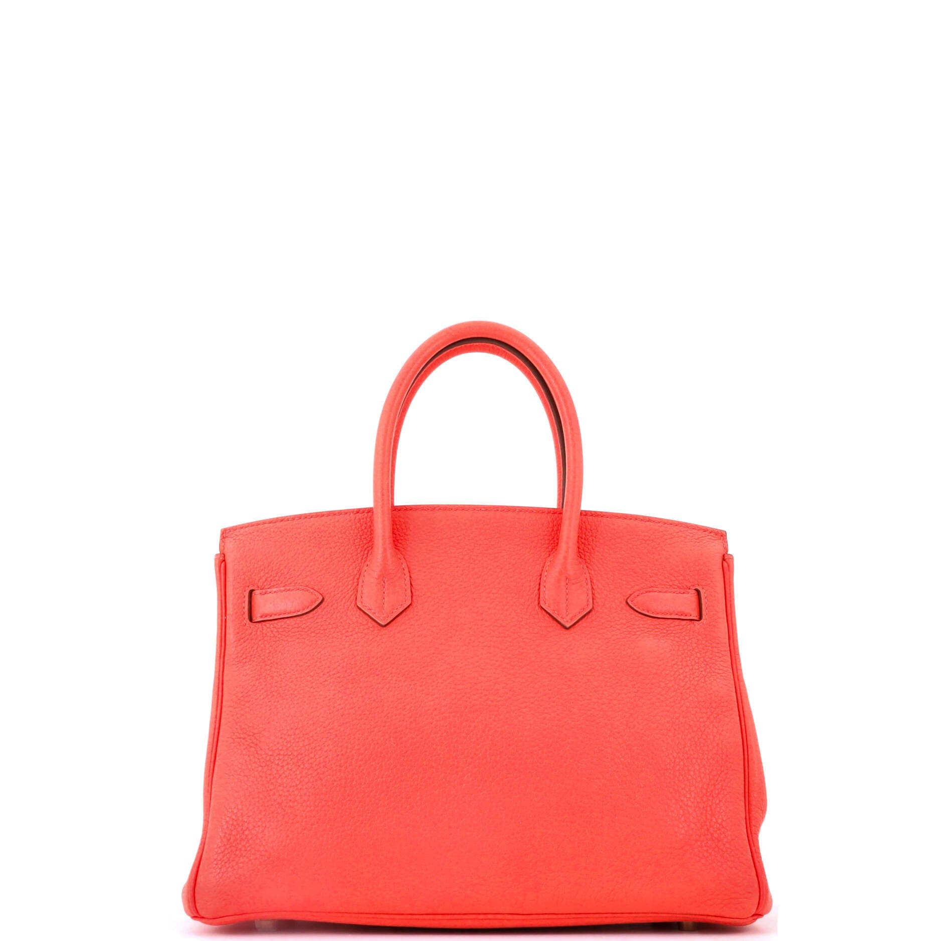 Birkin Handbag Red Clemence with Gold Hardware 30, Alternate, color, Red