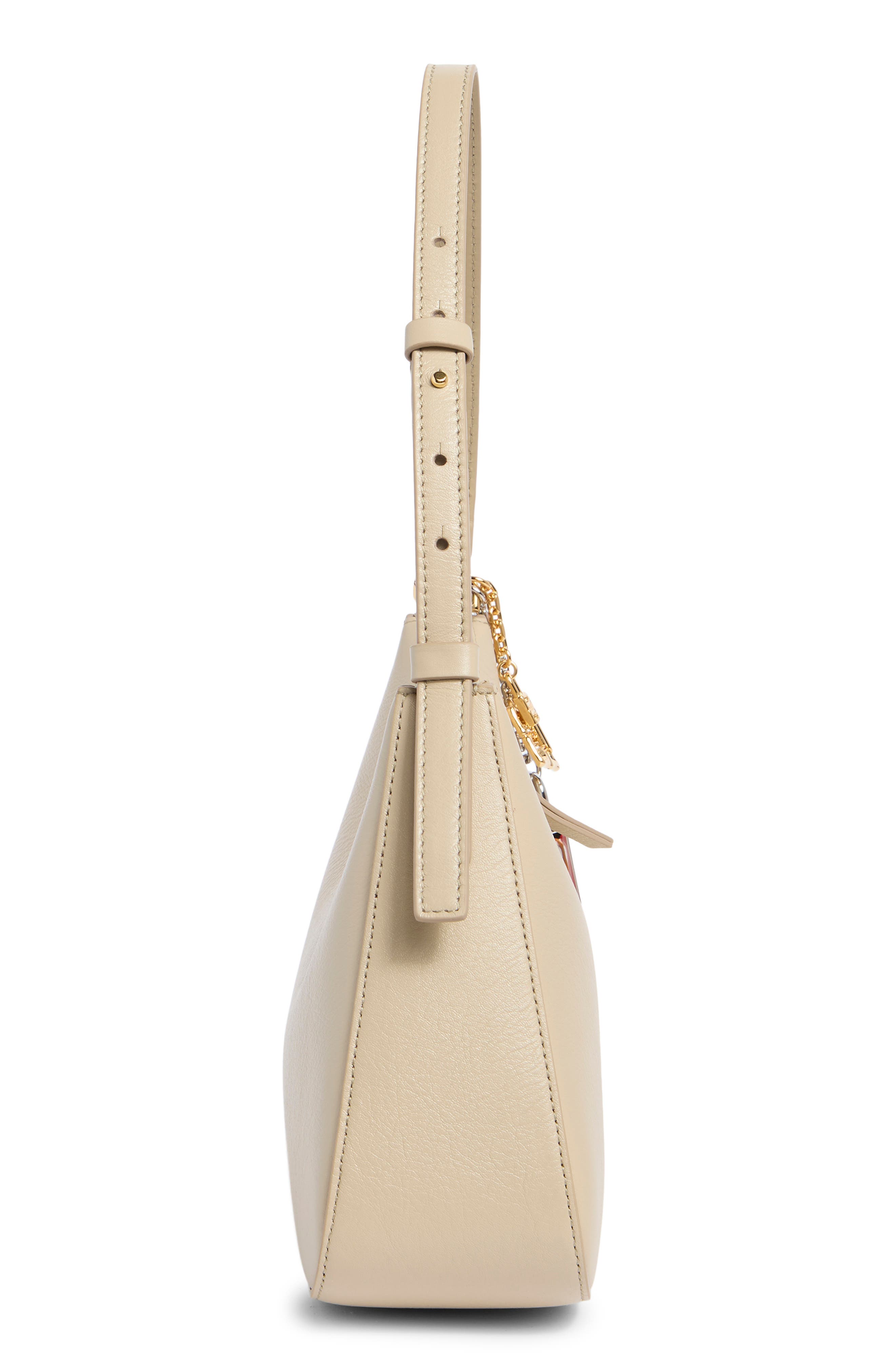 Givenchy Lucky Lock Shoulder Bag, Alternate, color, Off White