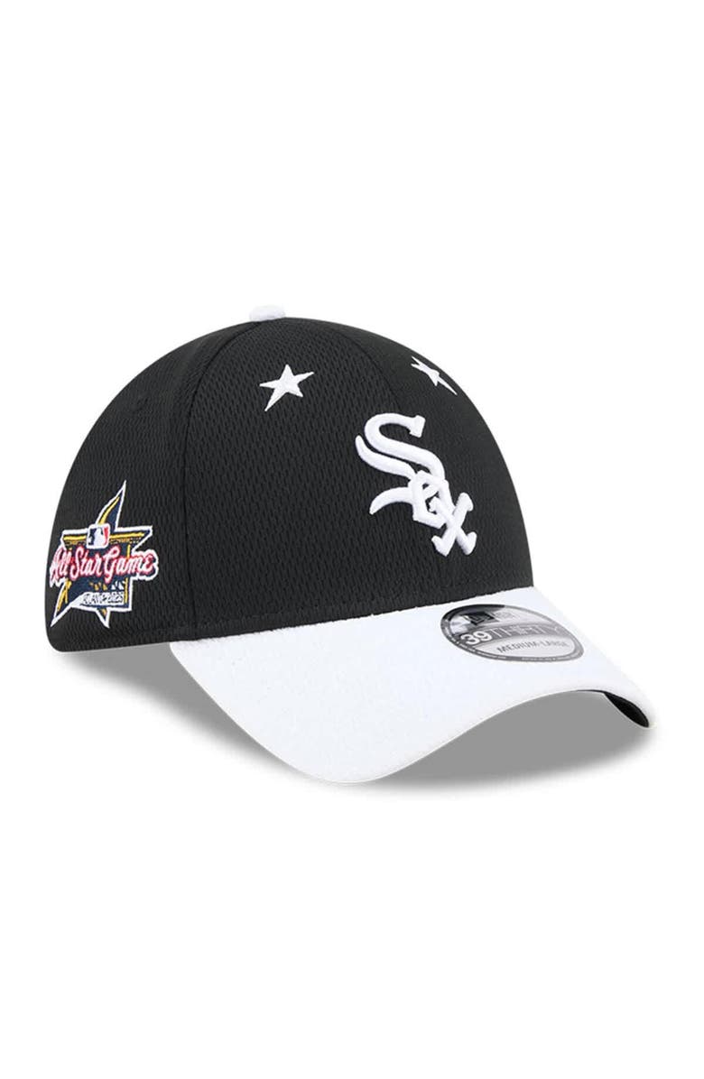 New Era Men's New Era Black/White Chicago White Sox 2025 MLB All-Star Game 39THIRTY Flex Hat, Main, color,