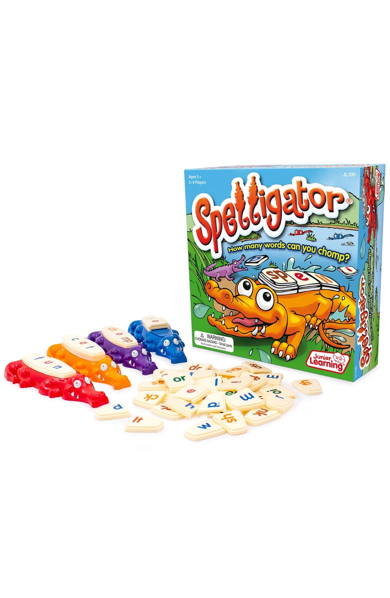 Junior Learning Spelligator Word Building Game, Main, color, Multicolored