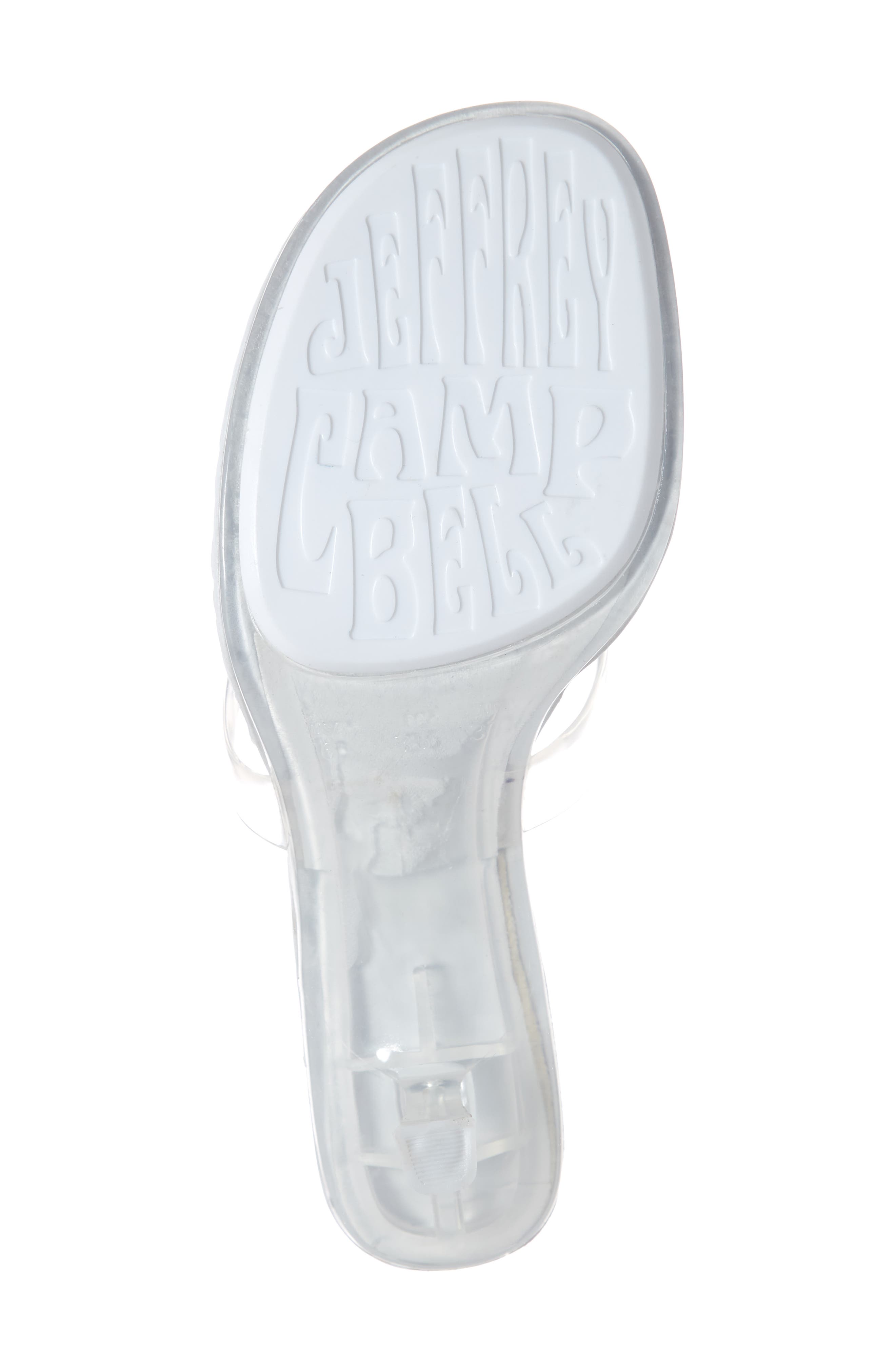 Thong 2 Slide Sandal, Alternate, color, CLEAR FAUX LEATHER