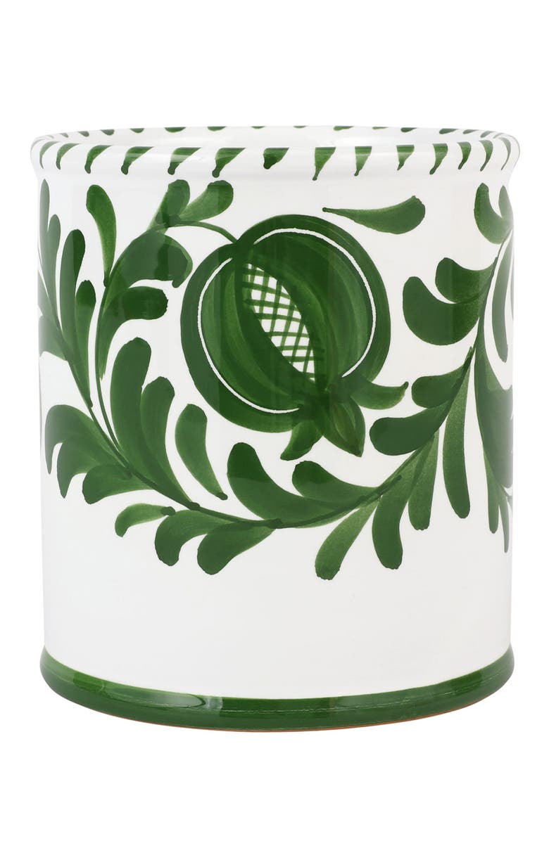 VIETRI Arezzo Green Utensil Holder, Main, color, Green
