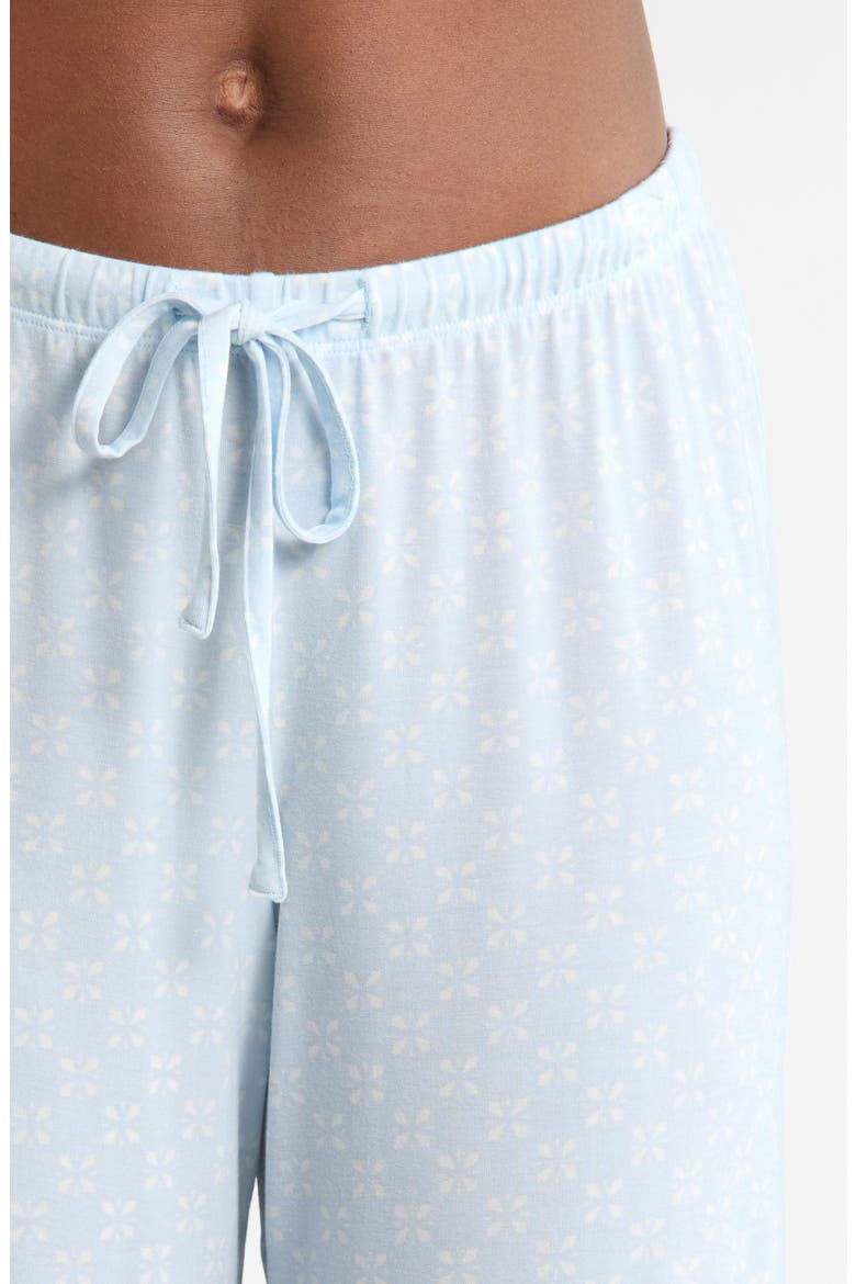 Moonlight Eco Knit Pajamas, Alternate, color, BLUE CUTOUT GEO