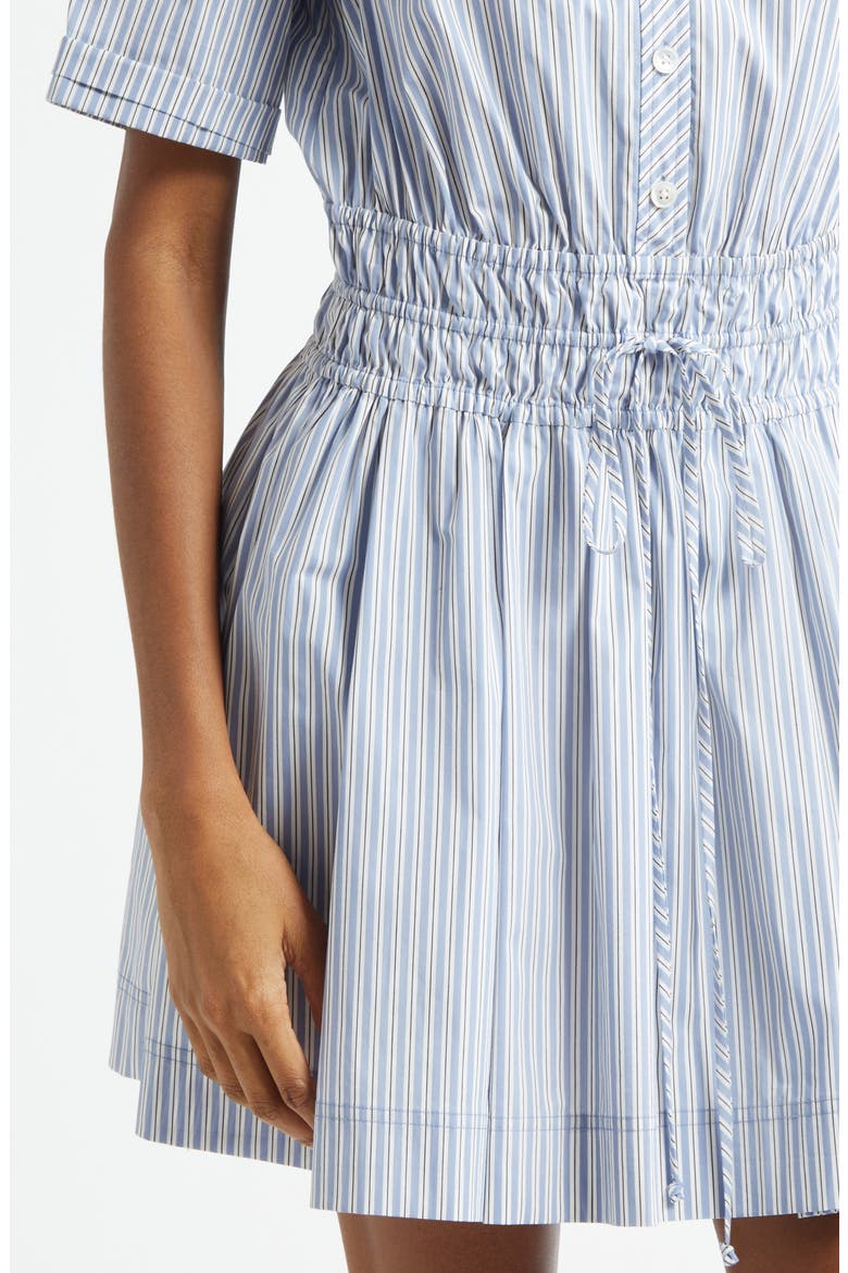 Susan Stripe Cotton Blend Shirtdress, Alternate, color, BLUE MULTI