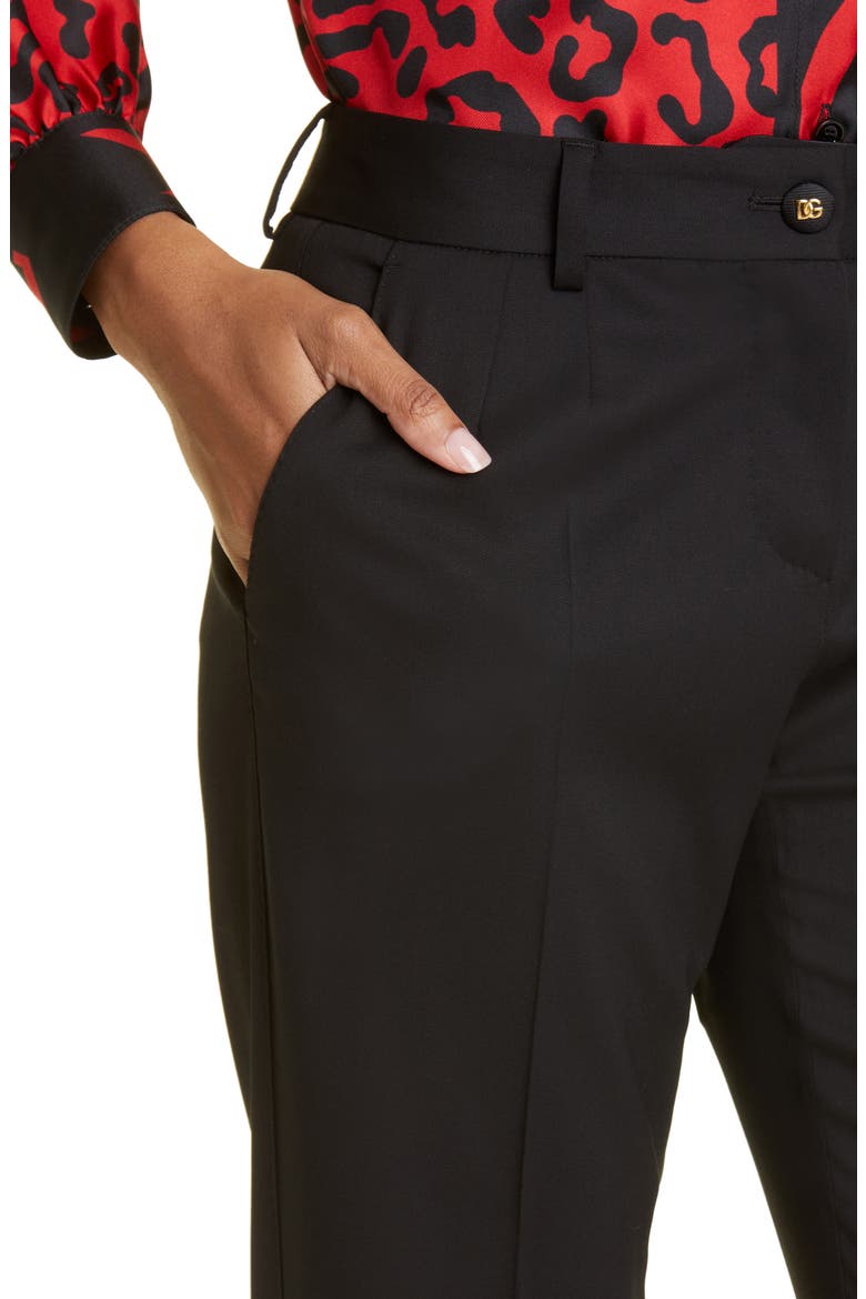 Turlington Wool Stretch Gabardine Pants, Alternate, color, BLACK