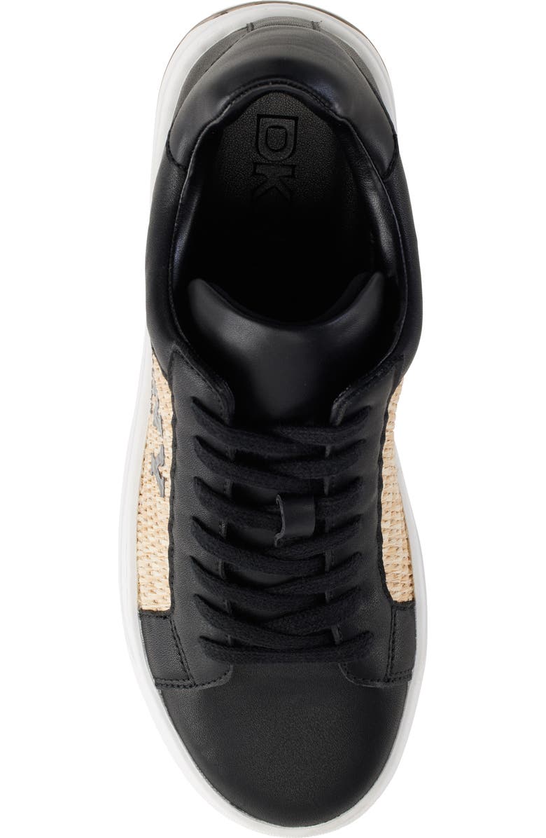 DKNY Logo Sneaker, Alternate, color, Black/ Natural