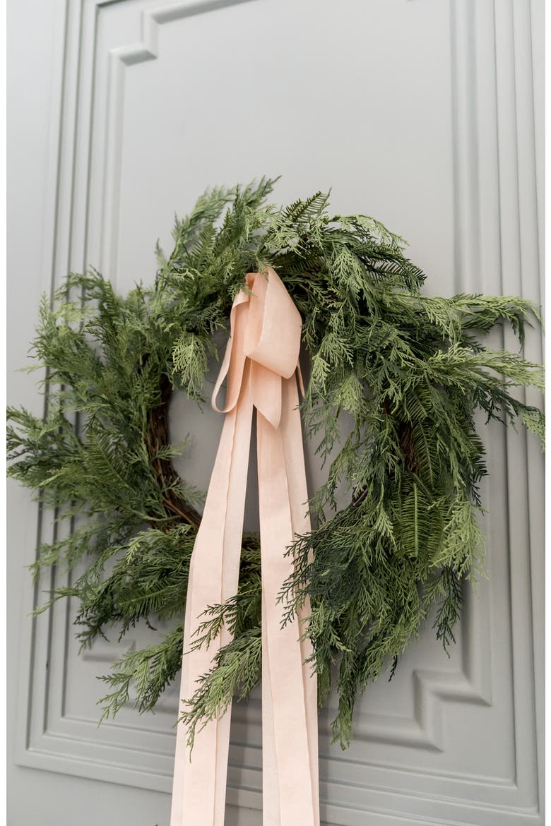 Greenery Wreath, Alternate, color, GREENERY