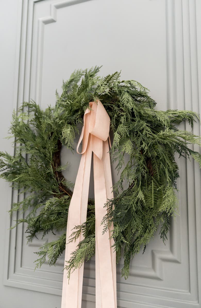Rachel Parcell Greenery Wreath, Alternate, color, 