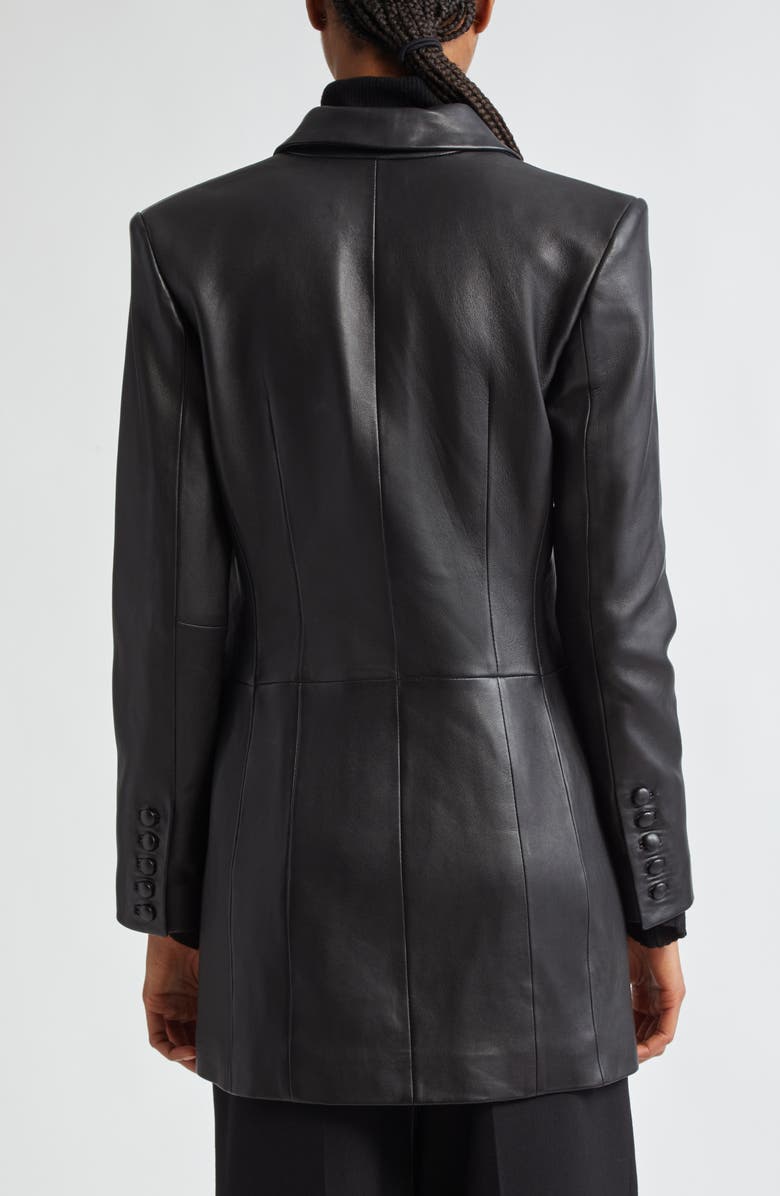 A.L.C. Declan Double Breasted Leather Jacket, Alternate, color,