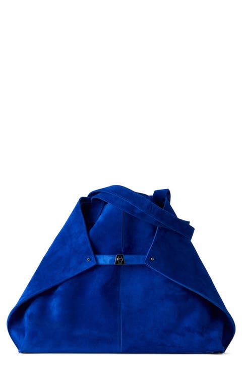 Medium AI Suede Convertible Shoulder Tote