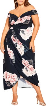 City Chic French Off the Shoulder Dress