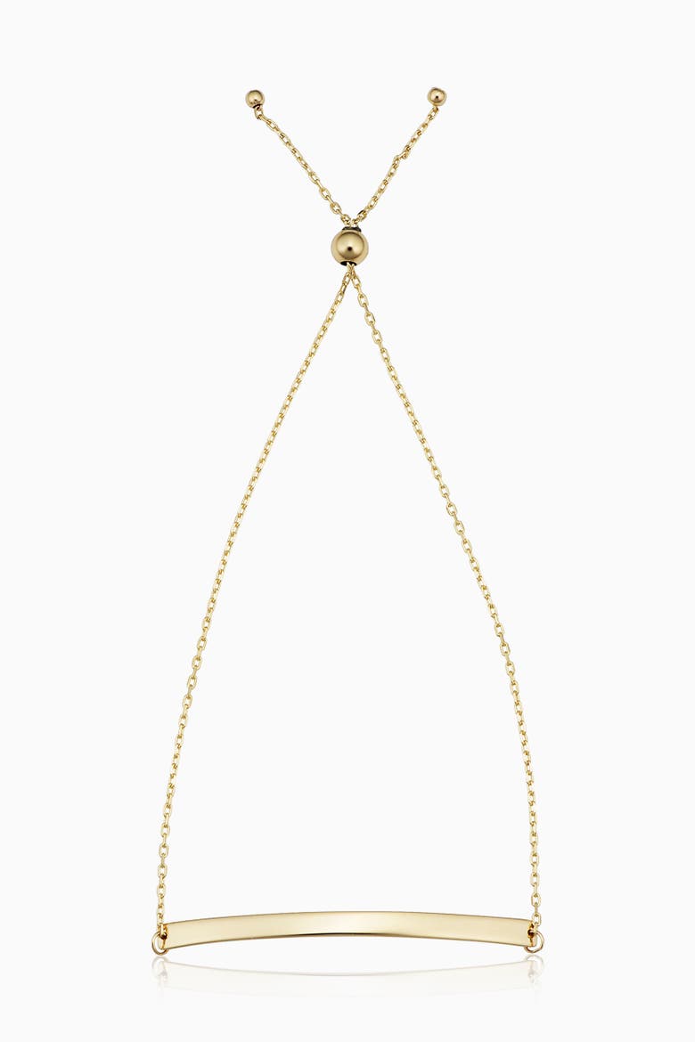 14K Yellow Gold Brooklyn Bar Bolo Bracelet, Main, color, Yellow Gold